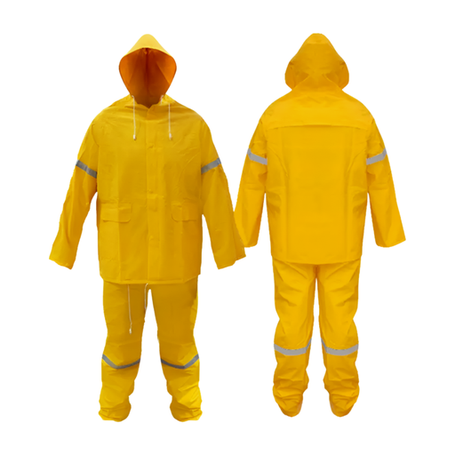 Impermeable 2 pzas (Cham & pant) con reflejante DZ1002-R MR Seguridad