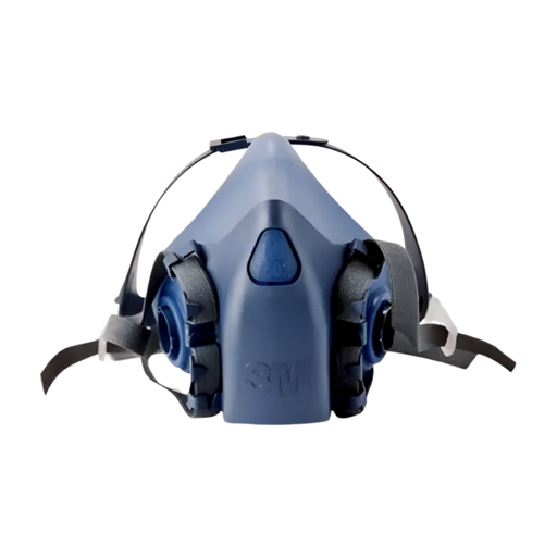 [MM-7502] Respirador de silicón de media cara para doble cartucho con válvula 7502 3M 