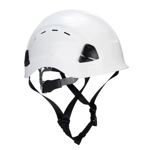 Casco de seguridad para montañismo con barbiquejo