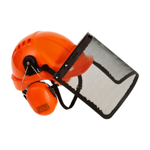 [PW98ORR] Kit combinado forestal PORWEST con casco, visera y orejeras PW98 Portwest