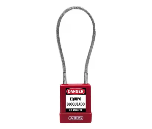 Candado de bloqueo con cable 20 cm 1 key 76/40CAB20 KD Abus