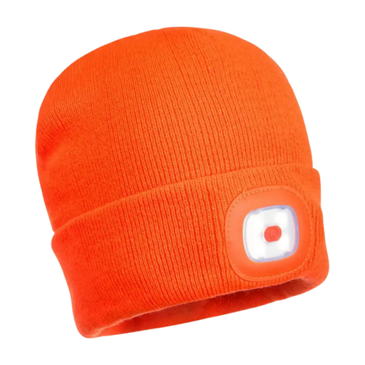Gorro con luz led doble recargable B028 Portwest
