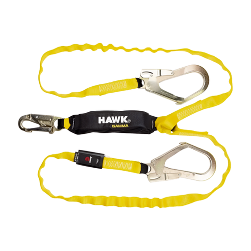 [671-1.80] Cable contra caídas tubular 1.80mtrs. con mortiguador con 2 ganchos grandes 671-1.80 Hawk