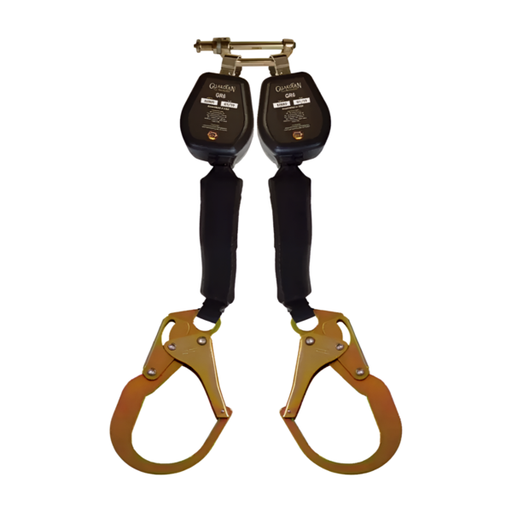 [32005] Línea de vida retráctil de cinta doble gancho grande con mosquetón 32005 Guardian Fall