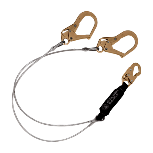 [SAX-DG] Cable contra caídas de cable de acero con doble gancho grande SAX-DG Golden Eagle