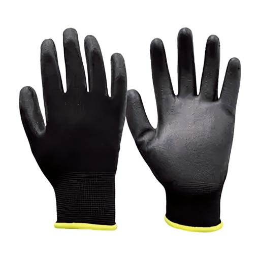 Guantes de seguridad de nylon/poliester/PU