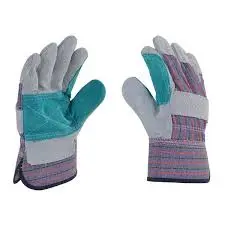 [MSC-DPG-10.5] Guantes de seguridad de carnaza/tela chino doble palma