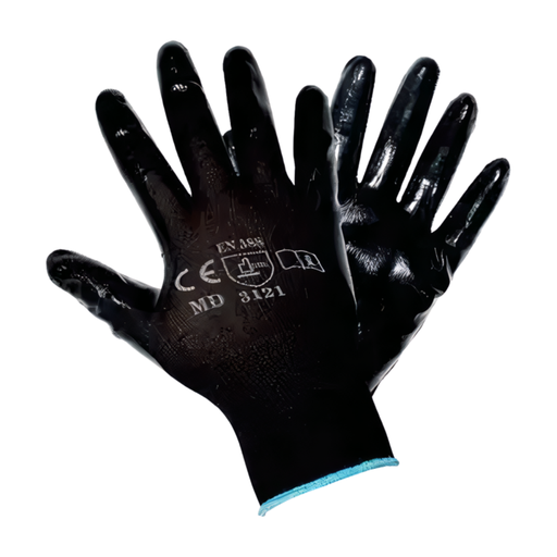 Guantes de seguridad de nylon/poliéster/nitrilo laminado