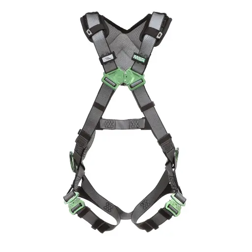 [10194873] Arnés de posicionamiento completo MSA V-FIT™ con anillos en D en espalda y la cadera, correas de conexión rápida y acolchado