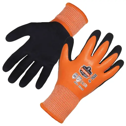 [17673] Guantes de seguridad térmicos e impermeables de látex/nitrilo arenoso 
