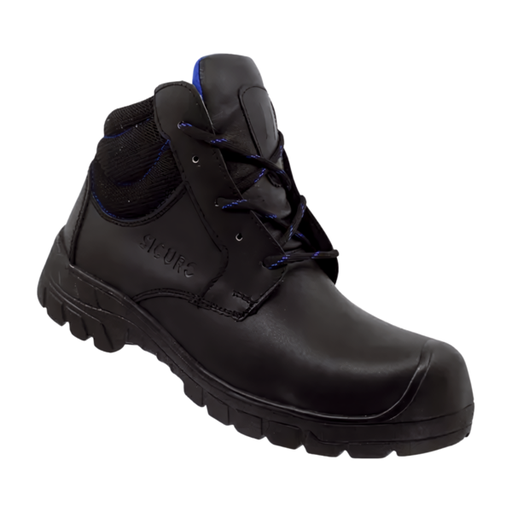 Botas de seguridad tipo borcegui piel napa negro SA109 Sicuro