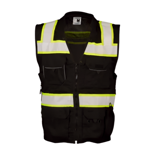 Chaleco de seguridad Professional Utility negro B500 Kishigo
