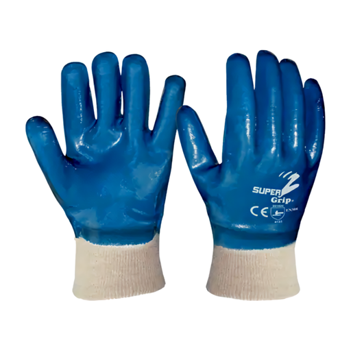 Guantes de seguridad de algodón/nitrilo