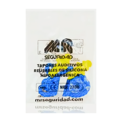 [SQ1007] Tapón auditivo desechable NRR 27 dB bolsa con 500 pares SQ1007 MR Seguridad