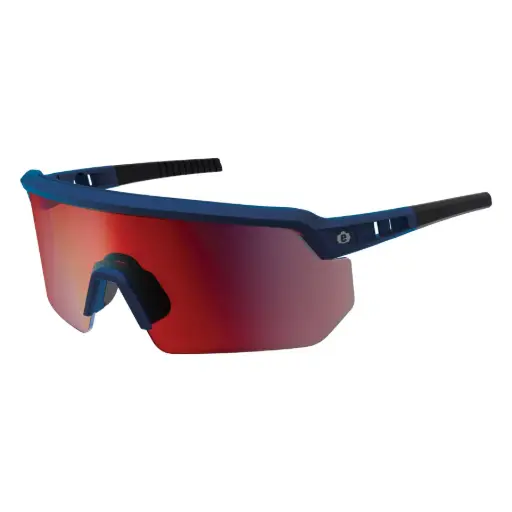 Lentes de seguridad Skullerz AEGIR-AFAS-HCMI antirayaduras y antiempaño, espejeado