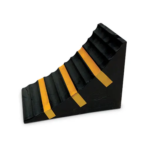 [SR1005-CR] Calza (cuña) para vehículos de hule con reflejantes marca MR Seguridad
