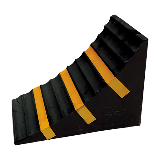 [SR1005-CR] Calza cuña para vehículos de hule con reflejantes SR1005-CR MR Seguridad