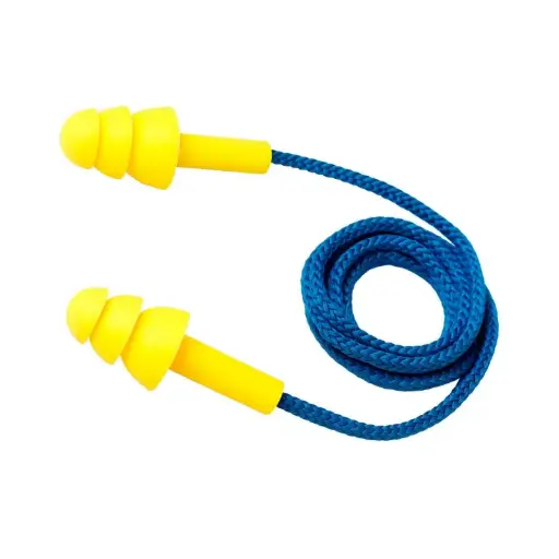 Tapón auditivo reusable c/cordón de agujeta NRR 26 dB TALA ByLack